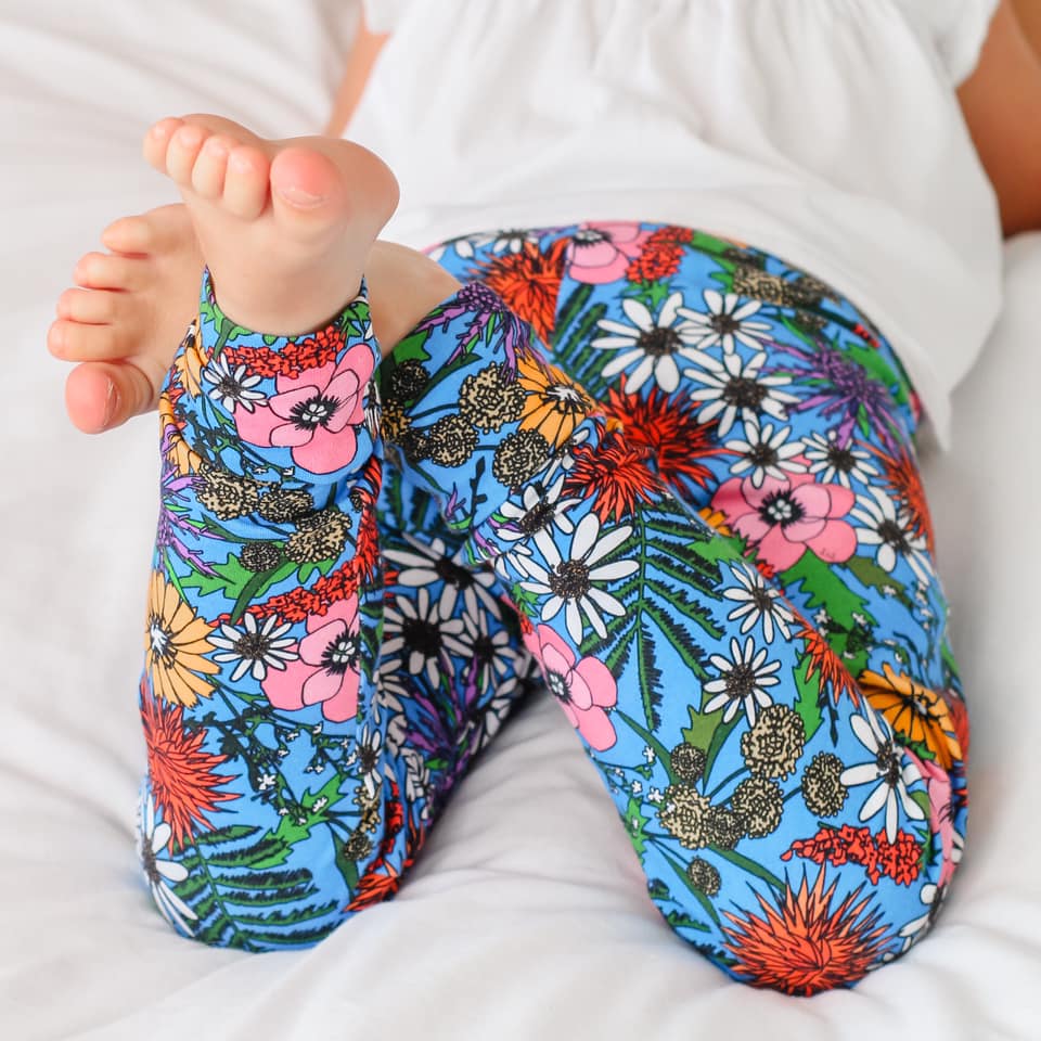 Handmade Child & Baby Leggings, Wildflowers