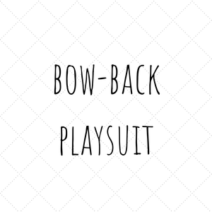 design your own kids bow back playsuit with lottie & lysh