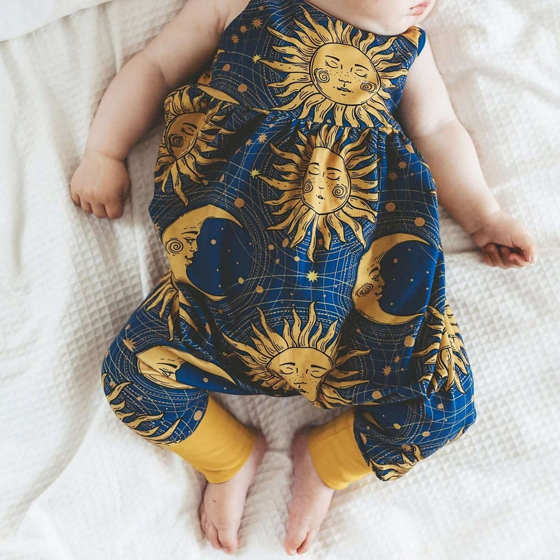 Celestial baby romper by Lottie & Lysh | Best baby girl names 2024 blog post