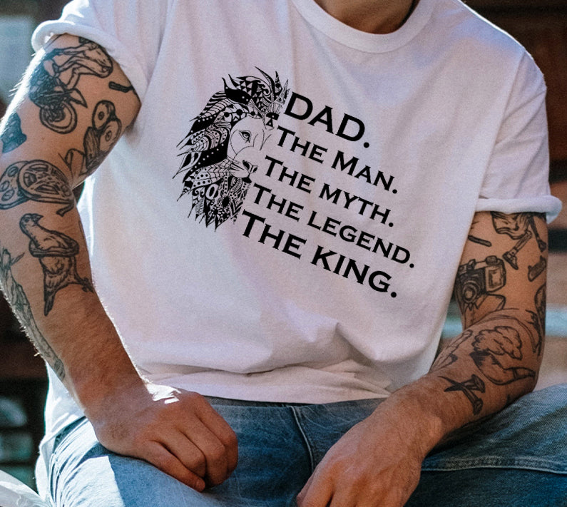 Printed Father's Day T-shirt by Lottie & Lysh