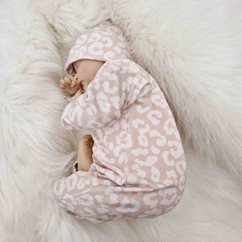 Leopard Print Baby Romper Neutral Baby Fashion UK