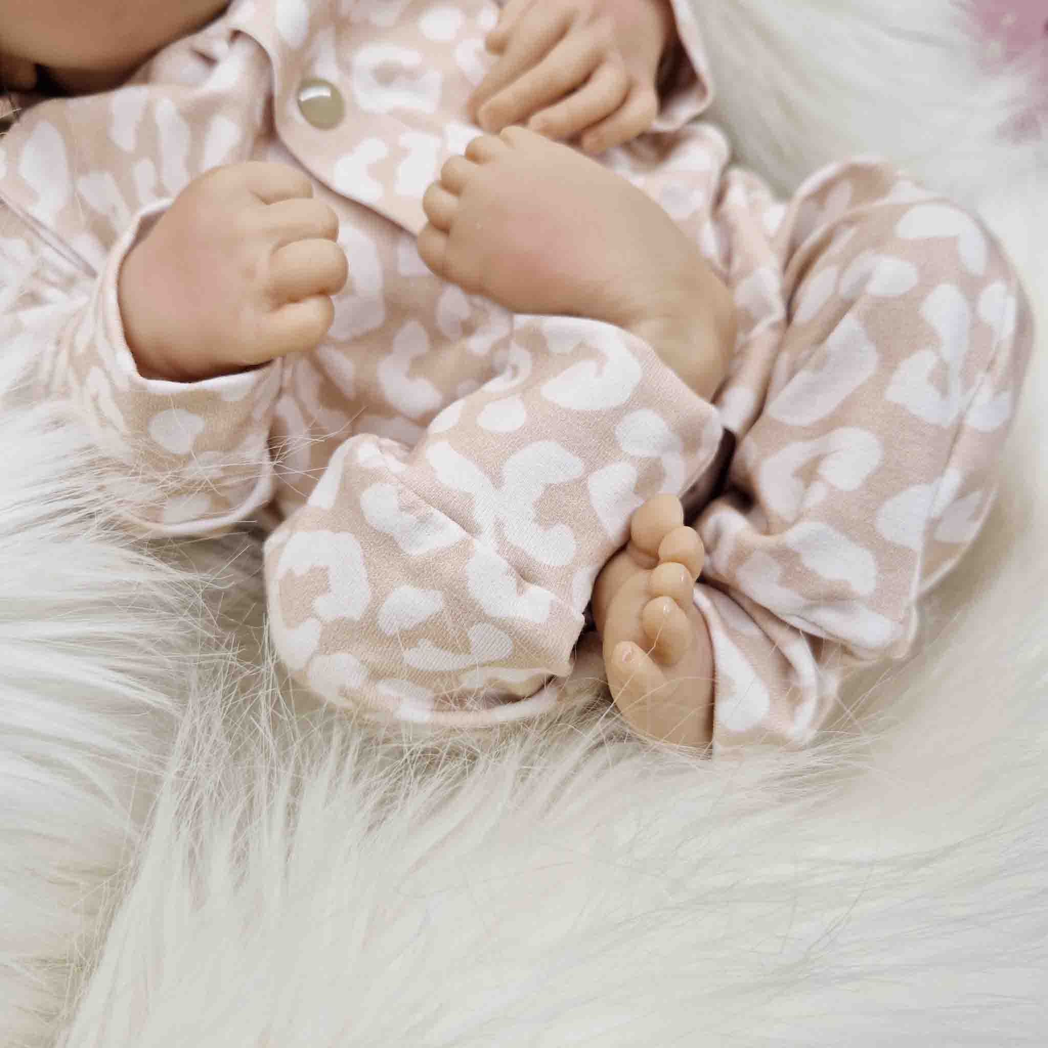 Leopard Print Baby Romper Neutral Baby Fashion UK