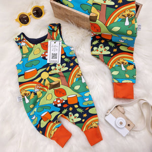 bright baby cloithing - scandi style dungarees by Lottie & lysh
