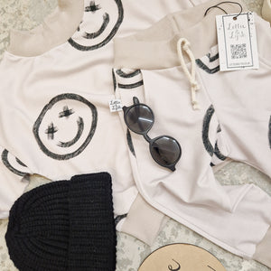Cool kids clothes - Smile face toddler tracksuit by Lottie & Lysh