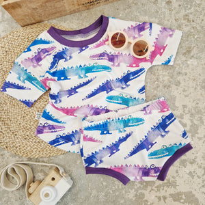 crocodile print kids clothing by Lottie & lysh