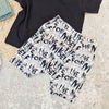 Live life for myself printed shorts for kids