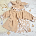 neutral girls bunny jacket