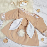 Lottie & Lysh beige bonnie bunny jacket