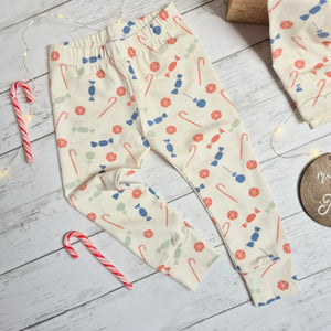 xmas candy leggings by Lottie & Lysh