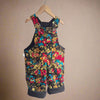 vintage floral cord dungarees for kids