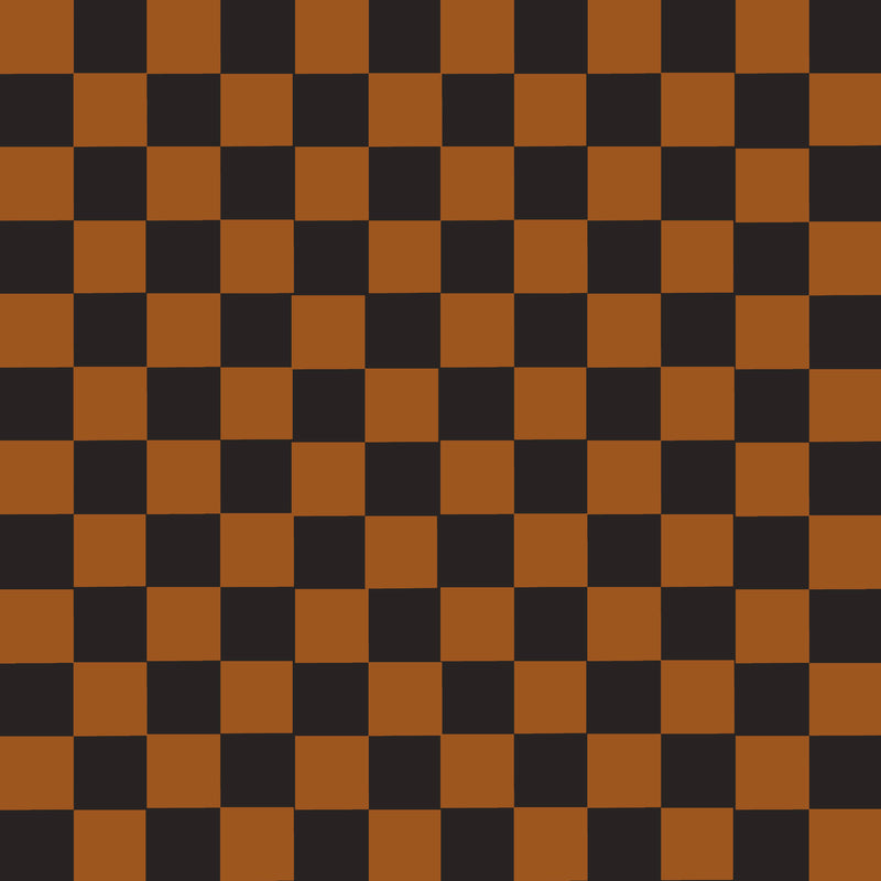 rust and black checkerboard jersey