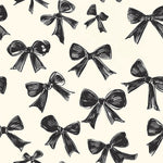 coquette bows jersey fabric