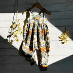 bee print baby and toddler floral outfit