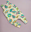 dinosaur print baby dungarees
