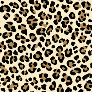 leopard print french terry fabric