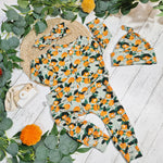 clementines print baby romper by Lottie & Lysh