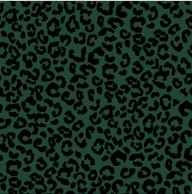 green and black leopard print jersey