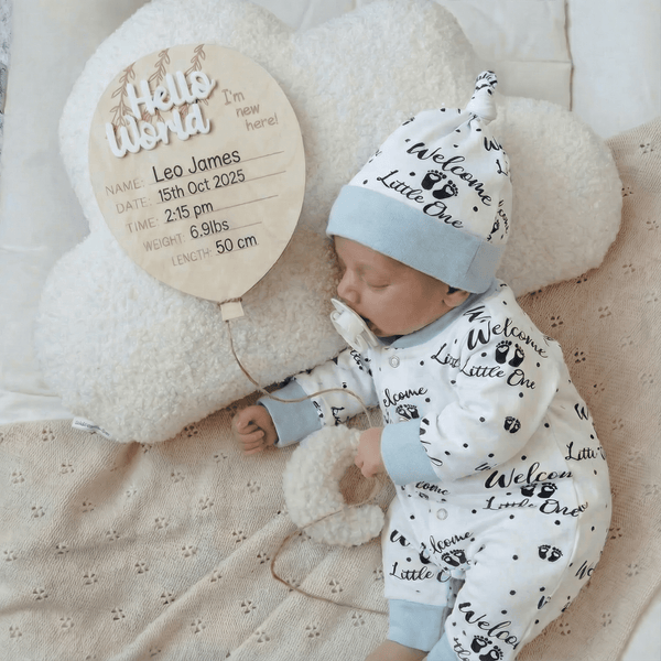 Welcome to the World' New Baby Coming Home Outfit
