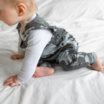 Elephant printed baby and toddler dungarees