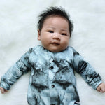 Marble effect romper handmade by lottie & Lysh for babies and children