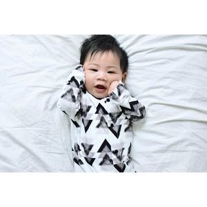 marble baby romper made by lottie & lysh