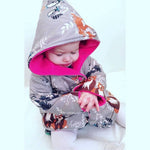 Reversible fleece lined baby and toddler jacket