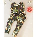 floral toddler and baby romper. Baby all in one. Ethical baby clothing