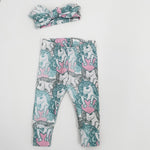 unicorn print baby clothing handmade in the uk