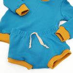 baby and toddler shorts in blue by lottie and lysh