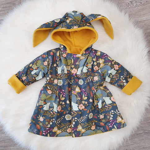 Girls Floral Toddler Baby Bunny Coat Lottie Lysh