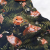 printed childrens clothes. Handmade in the UK. Fox print baby outfit.