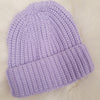 Lilac Lottie & lysh knitted beanie hat