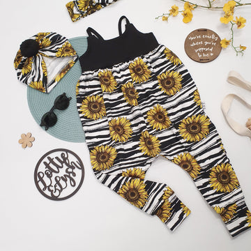 Sunflower baby hot sale romper