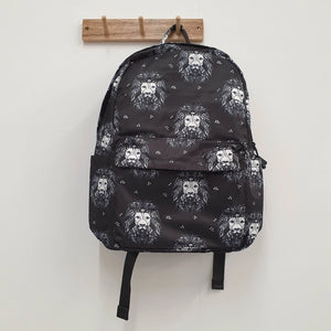 older childrens / adults sized lion noir backpack bag by Lottie & Lysh