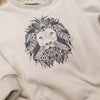 Ethically made kids clothing in the UK. Lion print sweatshirt