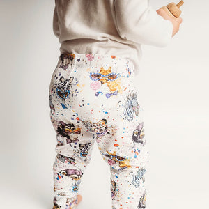 handmade animal print leggings for babies and children
