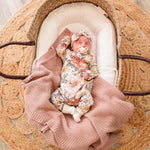 floral baby romper handmade by lottie & lysh