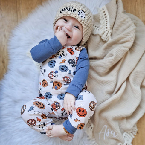 Smiling Faces Baby Romper Cute Baby Clothing UK