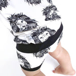 Monochrome unisex bummie style shorts for children and babies by Lottie & lysh