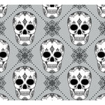 Exclusive grey skulls jersey fabric by Lottie & Lysh - Baby leggings and childrens fashion