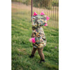 girls dinosaur jacket with hood spikes handmade by lottie and lysh