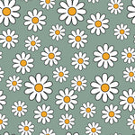 Daisy printed jersey fabric by Lottie & Lysh available for custom made baby and toddler clothing