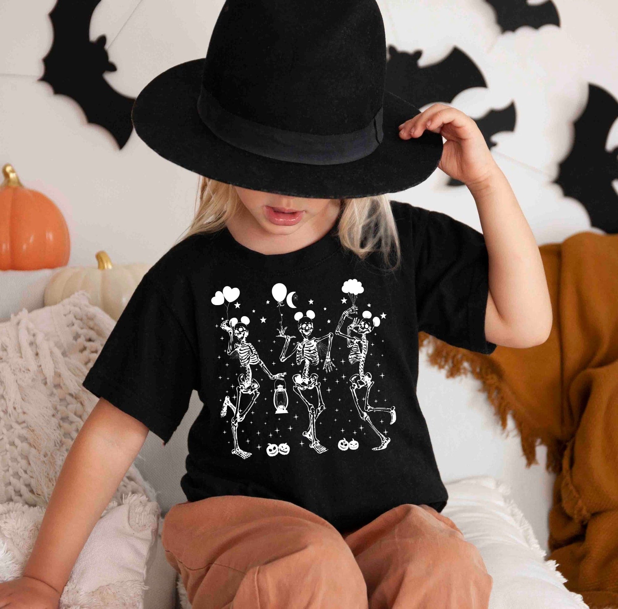Dancing Skeleton Kid's Halloween T-shirt - & Lysh