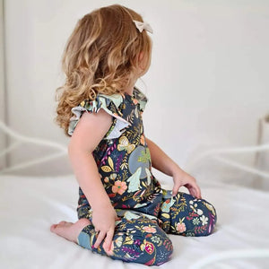 Floral Baby & Toddler Romper | Autumn Glow Zipless Romp