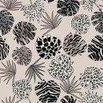 leopard print leaves printed jersey for use in children's clothing by Lottie & Lysh
