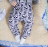 Lottie & Lysh grey skull baby and toddler leggings