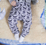 Lottie & Lysh grey skull baby and toddler leggings