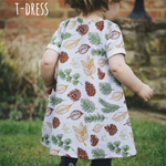 design your own childrens clothing with lottie and lysh. Short sleeve t-shirt dress.