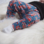 fire truck baby and toddler leggings