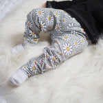 daisy baby leggings handmade in the UK